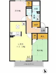 セジュールSAWA【2階】の間取り
