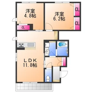 ありとほし館【1階】の間取り