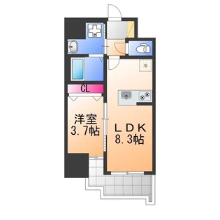 S-RESIDENCE堺blaze【3階】の間取り