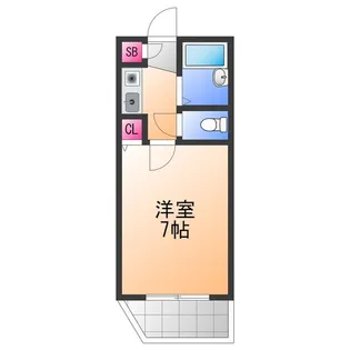 ロジュマン海塚Ⅱ【5階】の間取り
