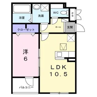 ヒカルサ岸和田畑町【1階】の間取り