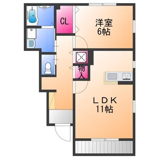 Wisteria C【1階】の間取り
