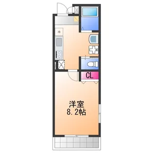 ブライト日根野【5階】の間取り