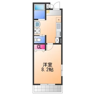 ブライト日根野【2階】の間取り