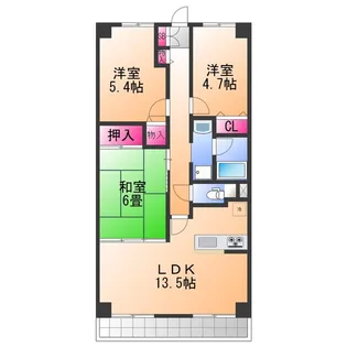 メゾン羽倉崎【3階】の間取り