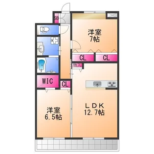 Grace A.P.C【4階】の間取り