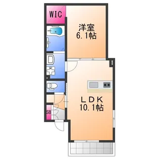S−RANK豊中町【1階】の間取り