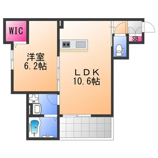 S−RANK豊中町【2階】の間取り