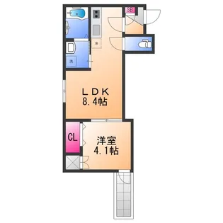 アトムハウスⅡ号館【1階】の間取り