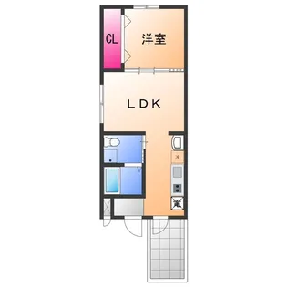 エルメゾン堺ISHIZU【1階】の間取り