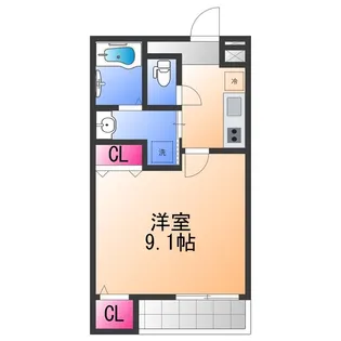 フジパレス東豊中町【2階】の間取り