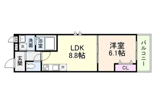 エクセル百舌鳥【1階】の間取り