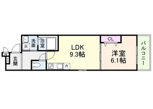 エクセル百舌鳥【1階】の間取り