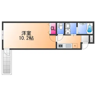 フジパレス堺鳳駅北ウエスト【3階】の間取り