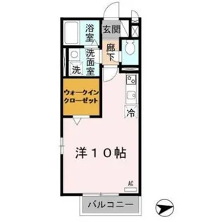 コゥジィーコート Ⅰ【2階】の間取り