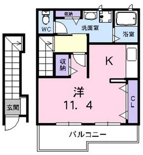 ポライトリー【2階】の間取り