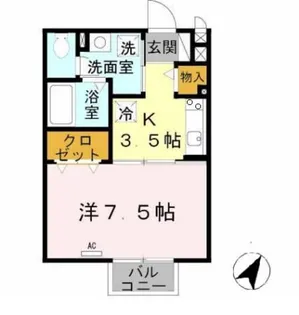 パサート辻野【2階】の間取り