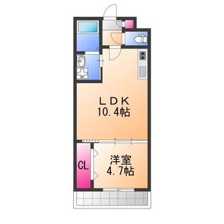 TKアンバーコート浜寺Ⅲ【2階】の間取り