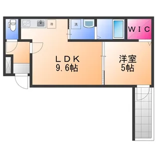 フジパレス岸和田下松Ⅱ番館【2階】の間取り