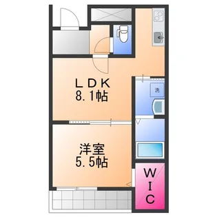 フジパレス岸和田下松Ⅱ番館【3階】の間取り