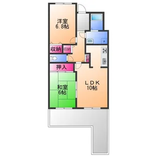 WESTヒルズ関空Ⅰ【2階】の間取り