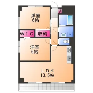 吉与ハイム【3階】の間取り