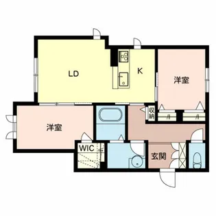 シャーメゾンガーデンズ 若【1階】の間取り