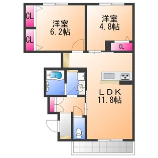ありとほし館【1階】の間取り