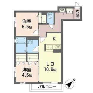 シャーメゾン・KOKOMO【1階】の間取り