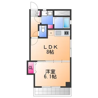 エフォールヒロⅡ【2階】の間取り