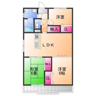 グリーンガーデン羽衣【9階】の間取り