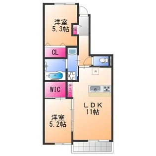 アトレ・ヒロ【1階】の間取り