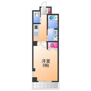 グランディール北勘【4階】の間取り