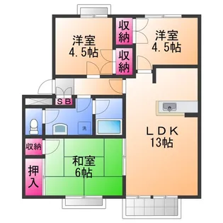 エヴァーウィンⅠ【2階】の間取り