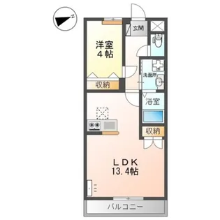 シーサイドレジデンスNK【2階】の間取り