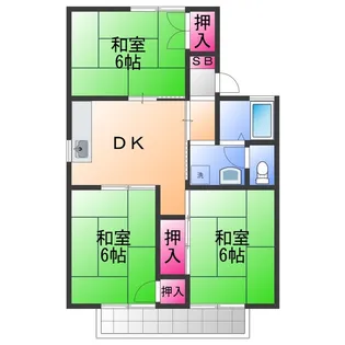 ハイツ井上【2階】の間取り
