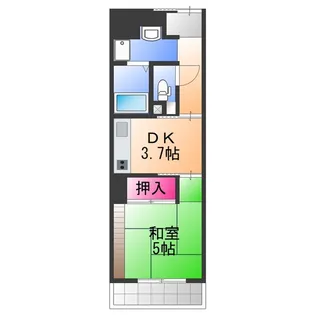 クリーンハイツ・助松【2階】の間取り