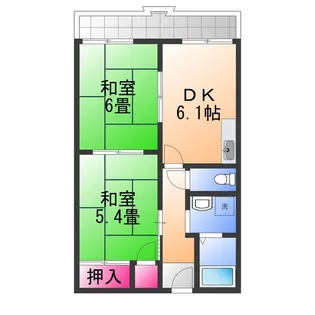 グリーン・ファンタン【2階】の間取り