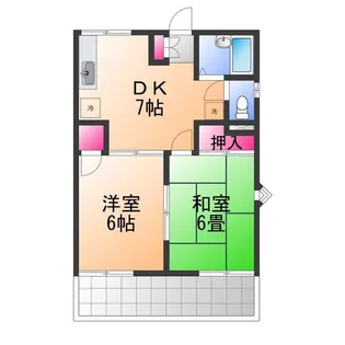 ウィンベル・ハイツ【1階】の間取り