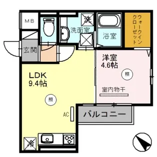 D’GREEN【1階】の間取り