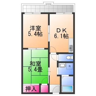 グリーンファンタン【2階】の間取り