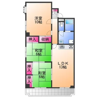 ライブリー高石【5階】の間取り