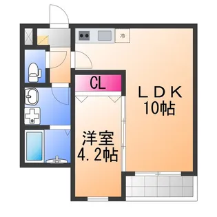 レヴール鳳南【1階】の間取り