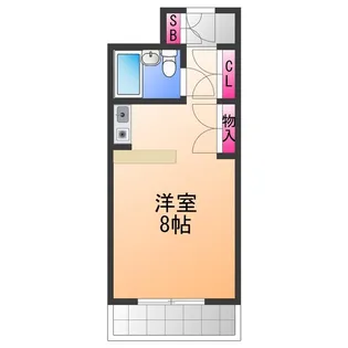 ユウパレス泉佐野中町【2階】の間取り