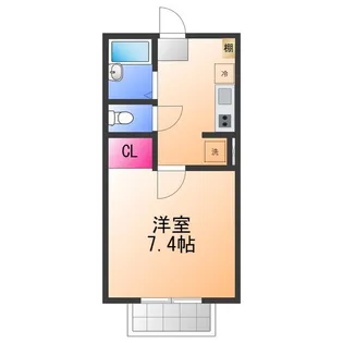 TJ鳴滝【1階】の間取り