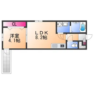 KS NORTH PLASE【1階】の間取り