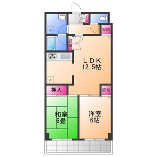 トークストリートアソガワ【4階】の間取り