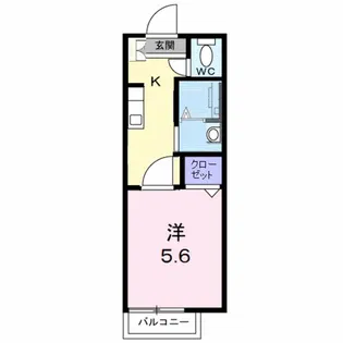 サテライトハウスB【2階】の間取り
