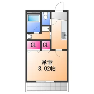 チェリッシュ ハイツ【1階】の間取り
