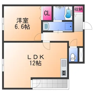 グレンツェント泉大津【3階】の間取り